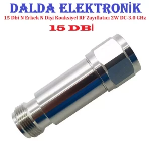 15 Dbi 2w DC-3GHz N Dişi N Erkek RF Zayıflatıcı