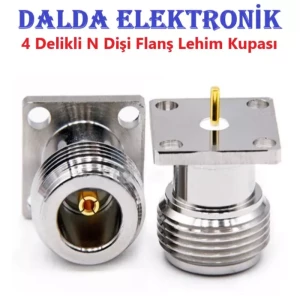 4 Delikli N Dişi Flanş Lehim Kupası