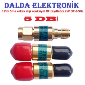 5 Dbi 2w DC-6GHz Sma Erkek Sma Dişi Zayıflatıcı