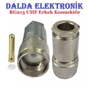 RG213 Uhf Erkek Vidalı Konnektör