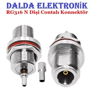 RG316 N Dişi Contalı Konnektör