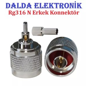 Rg316 N Erkek Sıkmalı Konnektör