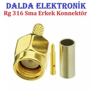 Rg316 Sma Erkek Sıkmalı Konnektör
