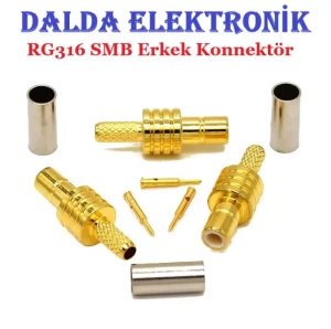 RG316 Smb Erkek Konnektör