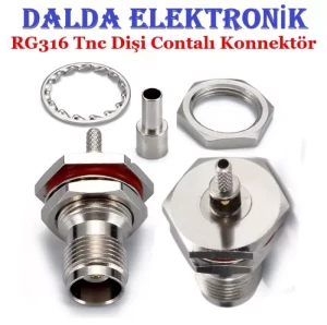 RG316 Tnc Dişi Contalı Konnektör