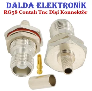 RG58 Contalı Tnc Dişi Konnektör