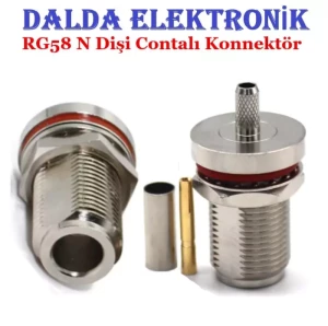 RG58 N Dişi Contalı Konnektör