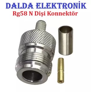 Rg58 N Dişi Sıkmalı Konnektör