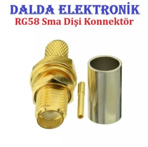 Rg58 Sma Dişi Sıkmalı Konnektör