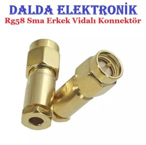 Rg58 Sma Erkek Vidalı Konnektör