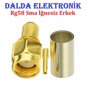 RG58 Sma İğnesiz Erkek Konnektör