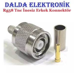 Rg58 Tnc İnesiz Erkek Zımbalı Konnektör
