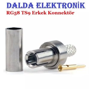 Rg58 Ts9 Erkek Sıkmalı Konnektör