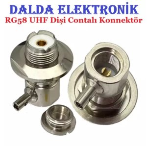 Rg58 Uhf Dişi Contalı Konnektör