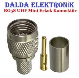 RG58 Uhf Mini Erkek Konnektör
