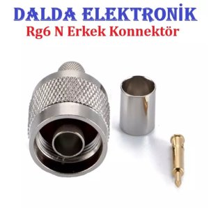 Rg6 N Erkek Sıkmalı Konnektör