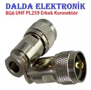 Rg6 Uhf Erkek Vidalı Konnektör