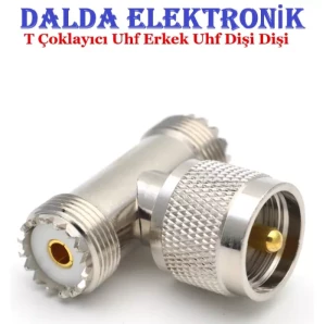 T Çoklayıcı Uhf Erkek Uhf Dişi Dişi