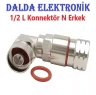 1/2 90 Derece N Erkek Konnektör