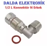 1/2 90 Derece N Erkek Konnektör