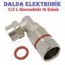 1/2 90 Derece N Erkek Konnektör