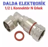 1/2 90 Derece N Erkek Konnektör