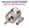 Rg316 N Dişi Sıkmalı Konnektör