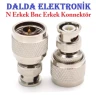 N Erkek Bnc Erkek Konnektör