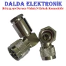 RG213 90 Derece Vidalı N Erkek Konnektör
