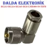 Rg213 UHF PL259 90 Derece Erkek Konnektör
