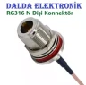 RG316 N Dişi Sıkmalı Sma Erkek Konnektör