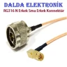 RG316 N Erkek Sma Erkek Konnektör