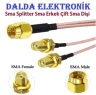 RG316 Sma Erkek Çift Sma Dişi Konnektör