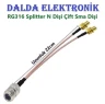 RG316 Splitter N Dişi Çift Sma Dişi Konnektör