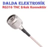 RG316 TNC Erkek SMA Dişi Konnektör