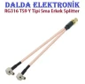 RG316 TS9 Y Tipi Sma Erkek Splitter Konnektör