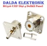 RG316 Uhf SO239 Dişi 4 Delikli Panel Konnektör