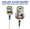 RG316 UHF SO239 Dişi BNC Erkek Konnektör