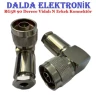 RG58 90 Derece Vidalı N Erkek Konnektör