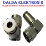 RG58 90 Derece Vidalı N Erkek Konnektör