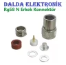 RG58 N Erkek Vidalı Konnektör
