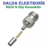 RG58 N Dişi Sıkmalı Konnektör