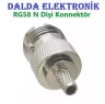 RG58 N Dişi Sıkmalı Konnektör