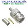 RG58 N Dişi Sıkmalı Konnektör