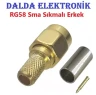RG58 Sma Sıkmalı Erkek Konnektör