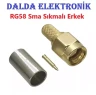 RG58 Sma Sıkmalı Erkek Konnektör