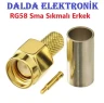 RG58 Sma Sıkmalı Erkek Konnektör