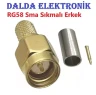 RG58 Sma Sıkmalı Erkek Konnektör