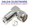 Rg58 UHF PL259 90 Derece Vidalı Erkek Konnektör