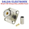 RG58 Uhf SO239 Dişi 4 Delikli Panel Konnektör